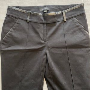 Ann Taylor leather trimmed dress pants - size 4